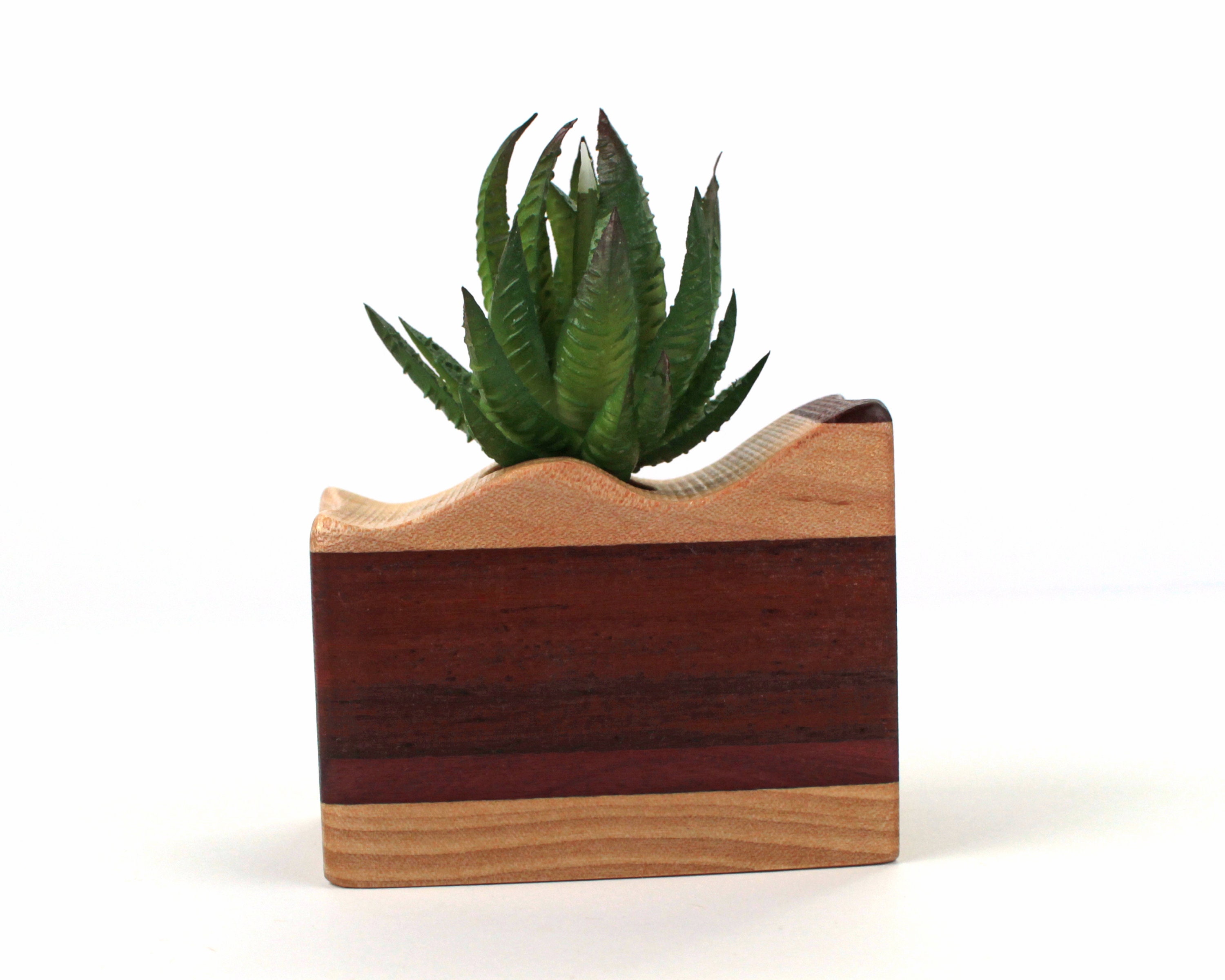 Soporte de la planta de aire de madera jarrón suculento | Etsy