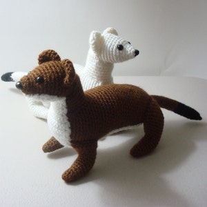 Ermine Stoat Weasel Crochet Pattern Amigurumi Ermine Animal Pattern Adobe Pdf Digital Download File image 5