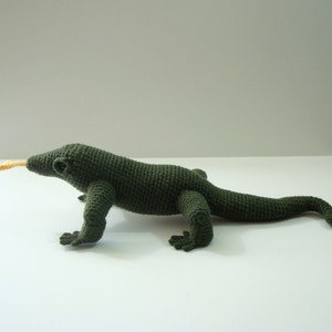 Komodo Dragon Crochet Pattern Amigurumi Komodo Dragon Stuffed Komodo Dragon Pattern Crochet Lizard Pattern Adobe Pdf File image 2