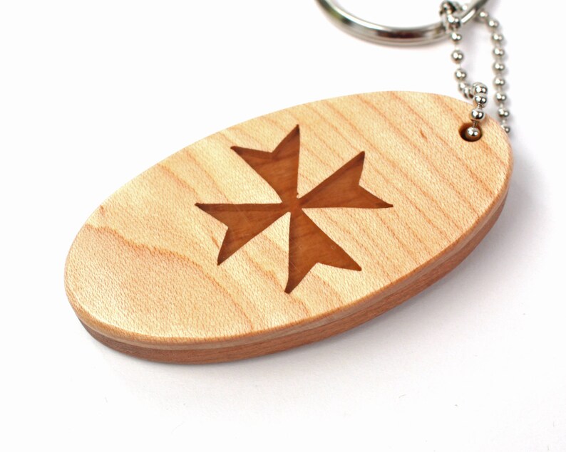 Maltese Cross Key Chain Amalfi Cross Key Fob Knights of Etsy