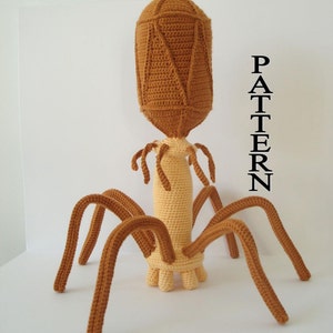 Bacteriophage Virus Crochet Pattern Amigurumi Crochet Virus Digital Download Science Crochet Patterm Adobe Pdf FIle