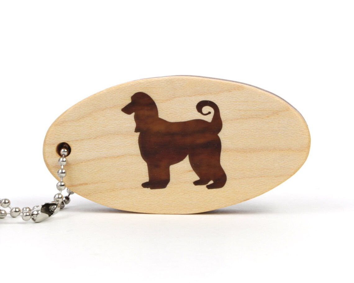 Afghan Hound Key Chain Wood Dog Key Ring Wooden Pet Key Fob Etsy