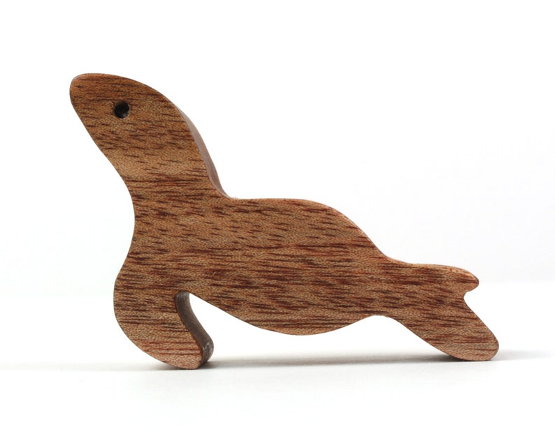 Miniature Wooden Seal Toy Waldorf Wood Animal Toys Small Etsy
