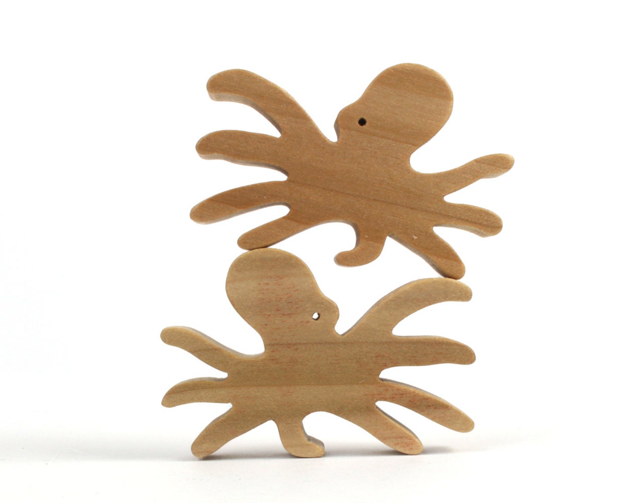 Wood Octopus Toys Waldorf Miniature Wooden Animals Noah's Etsy
