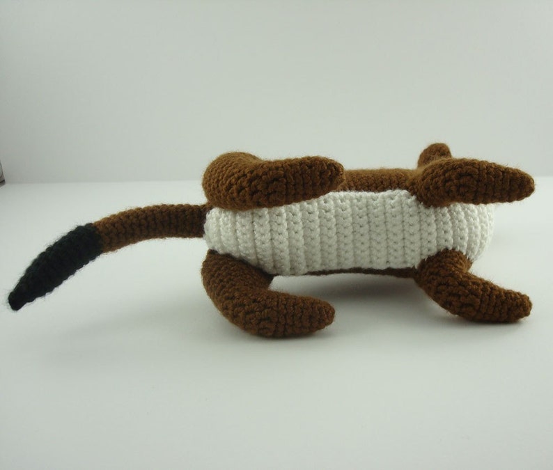 Ermine Crochet Pattern Amigurumi Stoat Crochet Pattern Weasel Crochet Pattern Amigurumi Crochet Animal Adobe Pdf Digital Download File image 4