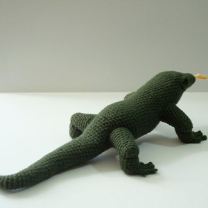 Komodo Dragon Crochet Pattern Amigurumi Komodo Dragon Stuffed Komodo Dragon Pattern Crochet Lizard Pattern Adobe Pdf File image 3