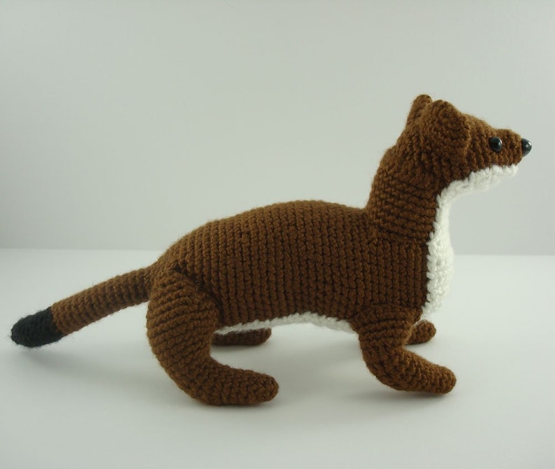 Ermine Crochet Pattern Amigurumi Stoat Crochet Pattern Weasel Crochet Pattern Amigurumi Crochet Animal Adobe Pdf Digital Download File image 2