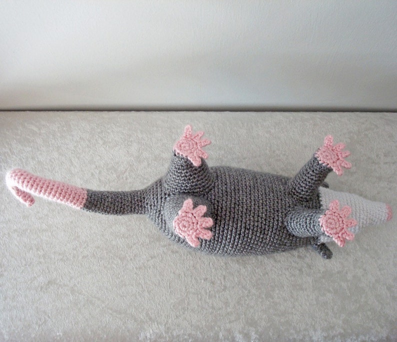 Opossum Crochet Pattern Possum Woodland Amigurumi Animal Digital Download Crochet Pattern Adobe Pdf File image 3