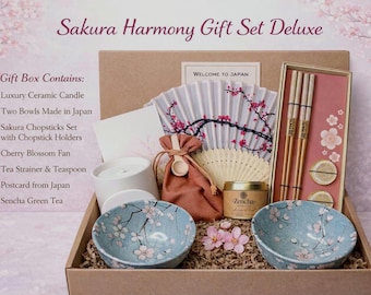 Japanese Gift Set – Tea, Candle & Decor, Japan-Inspired Box