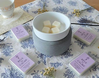 Electric Wax Warmer Gift Set | French Lavender, Chamomile & Vanilla Soy Coconut Wax Melts