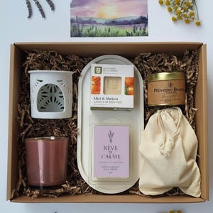 Conjunto de presente para o interior da França: Lavanda, chá e aromas da Provença
