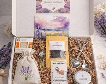 Letterbox Gift Box | Journey to France, Japan, India | Tea & Candle Comfort Gift