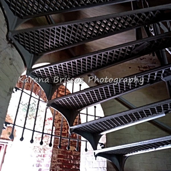Absecon Lighthouse Atlantic City New Jersey NJ Interior Spiral STAIRS Archway Original Photography Digital Download Print Photo