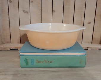 Vintage Copper Tint - Fire King Anchor Hocking Lustre Luster Ware - Round Casserole Dish