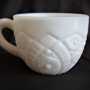 Vintage Milk Glass McKee Concord White Snack Cups Teacup Punch Bowl Cup - Priced Per Cup