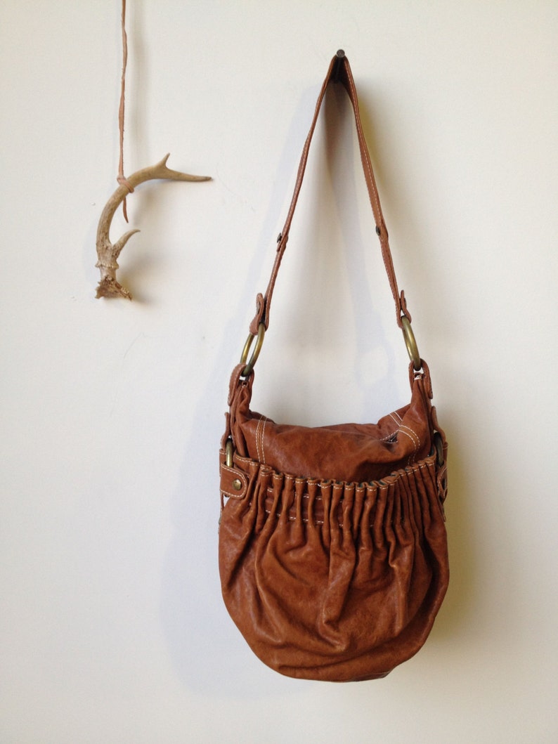 Brown Leather Bag Lojaali Brown Purse image 1