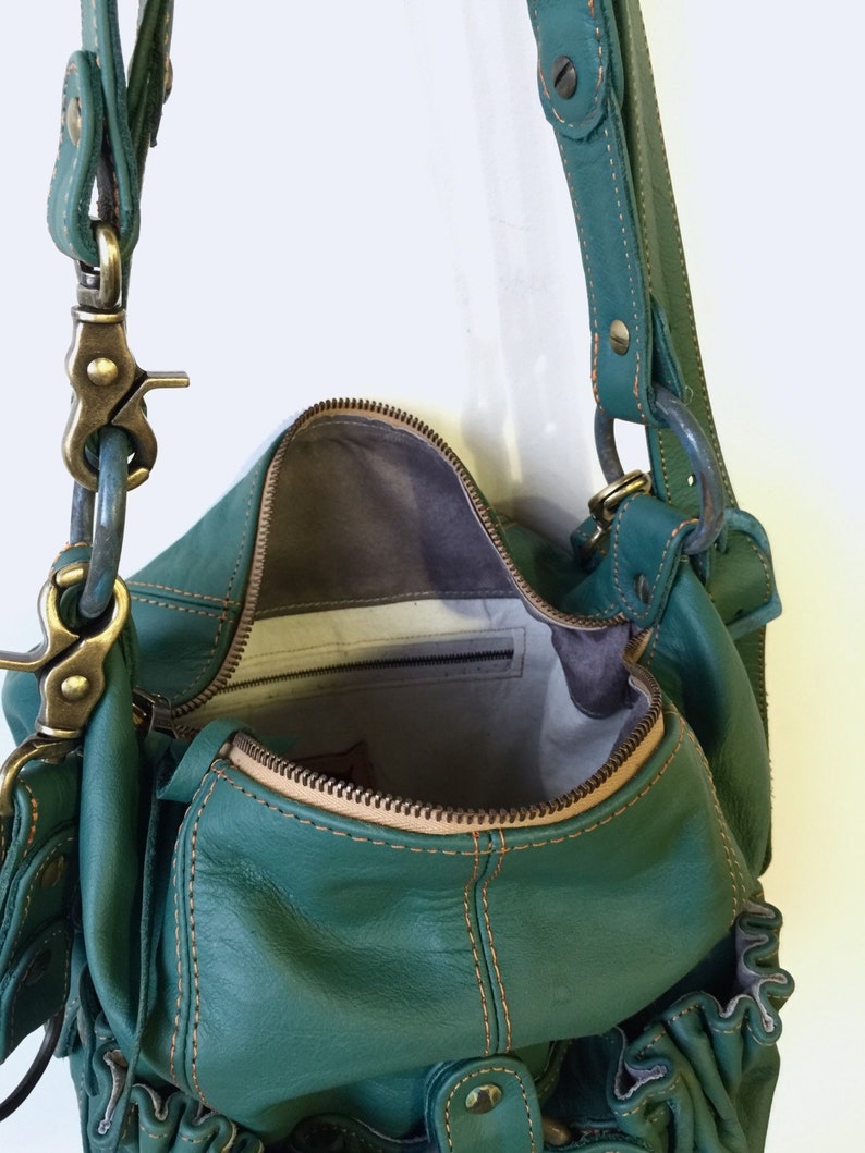 Voima Handbag Readytoship Bag Green Leather Handbag Green Leather