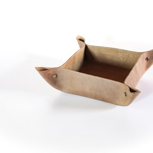 Leather Catch All Leather valet leather organizer leather bowl leather gift Fellowings Catch All image 6