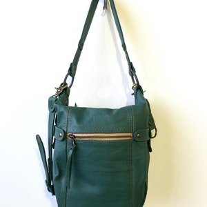 Voima Handbag ready-to-ship bag green leather handbag green leather crossbody bag jade green leather luxury handbag couture handbag image 4