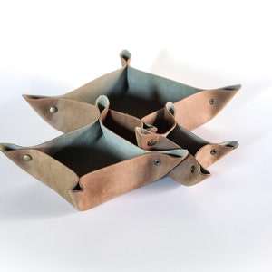 Leather Catch All Leather valet leather organizer leather bowl leather gift Fellowings Catch All image 5