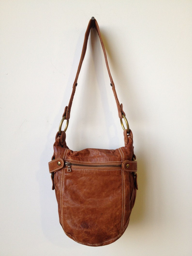 Brown Leather Bag Lojaali Brown Purse image 2