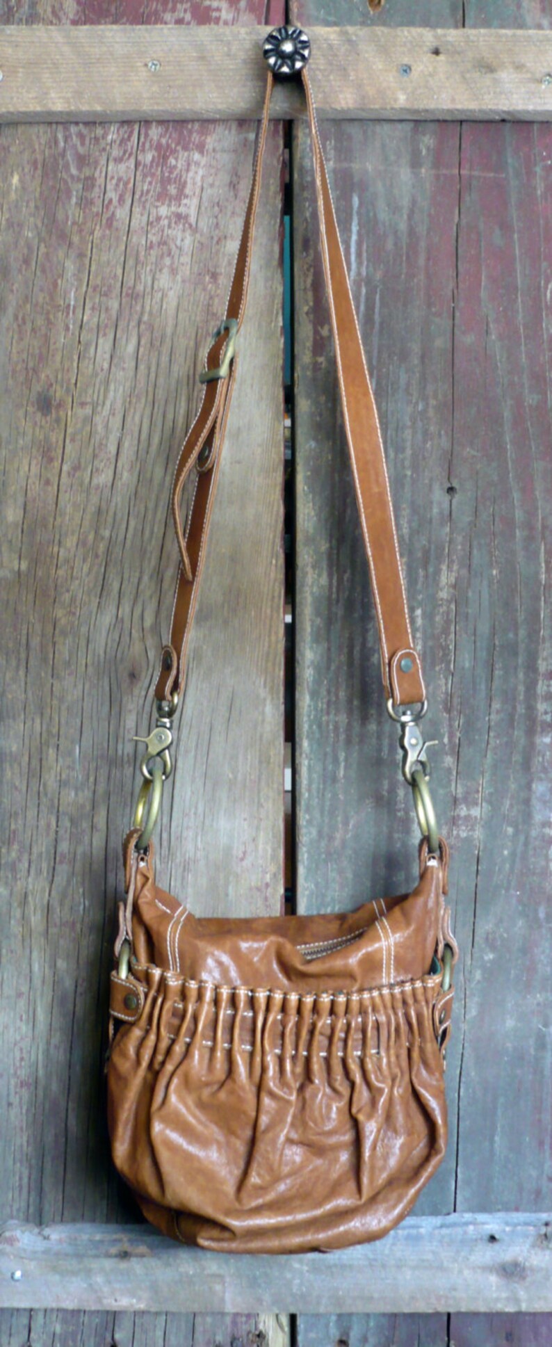 Brown Leather Bag Lojaali Brown Purse image 4