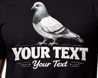 Camiseta personalizada con estampado de palomas. Regalo ideal para amantes de las aves. Camiseta gráfica perfecta para quienes aman las aves, especialmente las palomas.