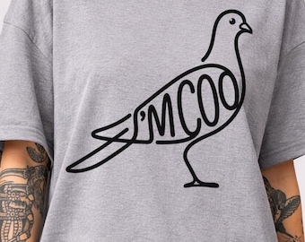 Camiseta Stay Coo Pigeon, regalo divertido para amantes de las aves que adoran el diseño gráfico de animales sarcástico y original.
