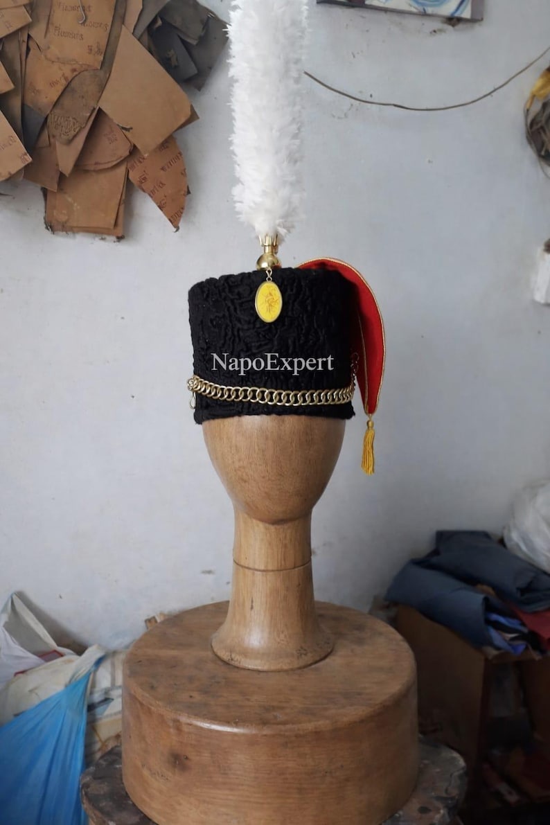 Napoleonic Era French Hussar Colback Hat – Handmade Cavalry Reenactment ...