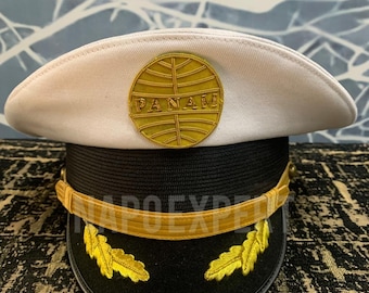 PAN AM パンナム ヴィンテージ 当時の地上職員のキャップ PAN AM パンナム ヴィンテージ 当時の地上職員のキャップ PANAM