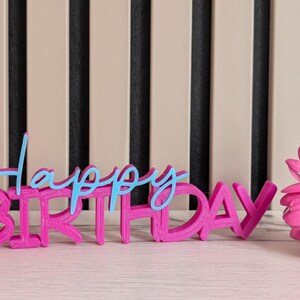 Happy Birthday | Partydeko | Geschenk zur Feier | Tortenaufsatz | Tischdeko | nachhaltig