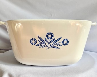 Vintage Corning Ware Blue Cornflower Casserole