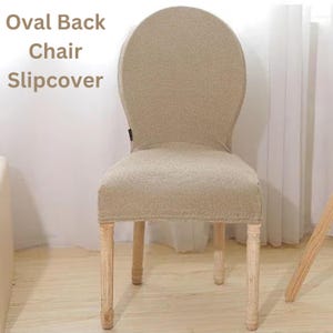Velvet Dining Chair Covers - 6 Pack Stretch Slipcovers For Round Back Chairs