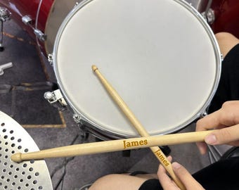 Customized Maple Kids and adults Drumsticks | Personalized Practice Sticks for Jazz, Electronic Drums