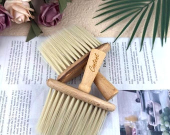Spazzola per la pulizia in legno personalizzata: tastiera, auto, salone - setole naturali