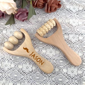 Ash Wood Muscle Roller: Deep Tissue Back, Neck & Leg Massager