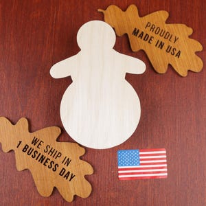 Unfinished Snowman Plywood Cutout: DIY Winter Holiday Craft