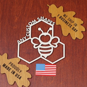 Custom Plywood Insect Cutout: Unfinished Bug Shape for DIY Crafts
