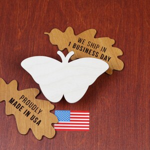 Small Plywood Butterfly Cutout: Unfinished DIY Craft Shape