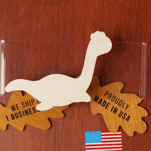 Plesiosaurus Wooden Craft Cutout – Unfinished Plywood Dinosaur Shape for Kids Painting, DIY Projects, Party Decor, Learning Activities