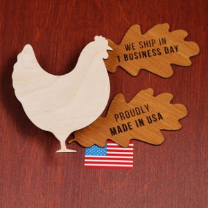 Plywood Chicken Silhouette: Farmhouse DIY Craft, Rustic Kitchen Decor
