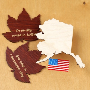 Unfinished Alaska State Plywood Cutout | DIY USA Map Shape for Painting, Rustic Wall Decor, Geography Crafts or Travel Displays