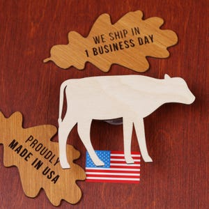 Unfinished Plywood Calf Cutout: DIY Farmhouse Decor, Kids Crafts