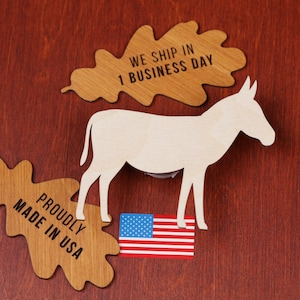 Unfinished Donkey Plywood Cutout | DIY Farm Animal Shape for Painting, Kids Crafts, Barn Decor or Country-Themed Art Projects