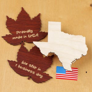 Recorte de madeira compensada inacabada do estado do Texas | Formato americano faça você mesmo para pintura, arte de parede rústica, artesanato ou projetos de decoração sulista