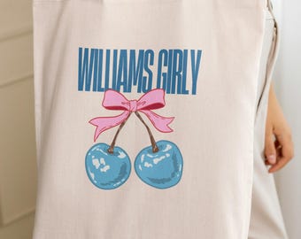 Ferrari Girly Formel-1-Rennsport-Baumwolltasche – Motorsport-Design-Tasche – Wiederverwendbare, umweltfreundliche Einkaufstasche – Rosa Schleifen und Kirschen