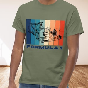 Retro Formula 1 Unisex T-Shirt – F1 Racing Car Graphic Tee– Vintage Motorsport Custom Design Shirt – Race Fan Apparel