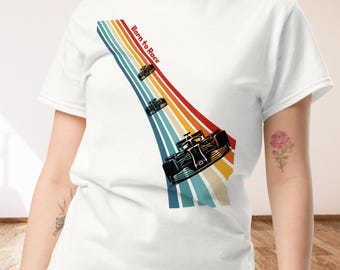 Born to Race Formula 1 uniseks T-shirt – Retro F1 Racing Cars graphic T-shirt – vintage motorsport custom design