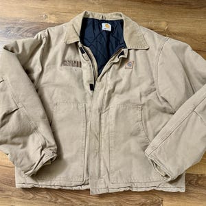 Vintage Carhartt Traditional Corduroy Collared Canvas Jacket Size XL(?) Reg afbeelding 1