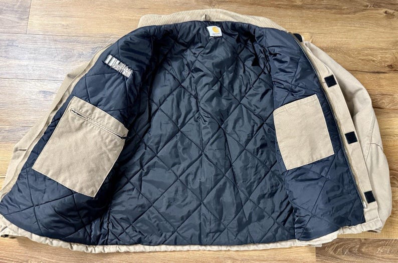 Vintage Carhartt Traditional Corduroy Collared Canvas Jacket Size XL(?) Reg afbeelding 11